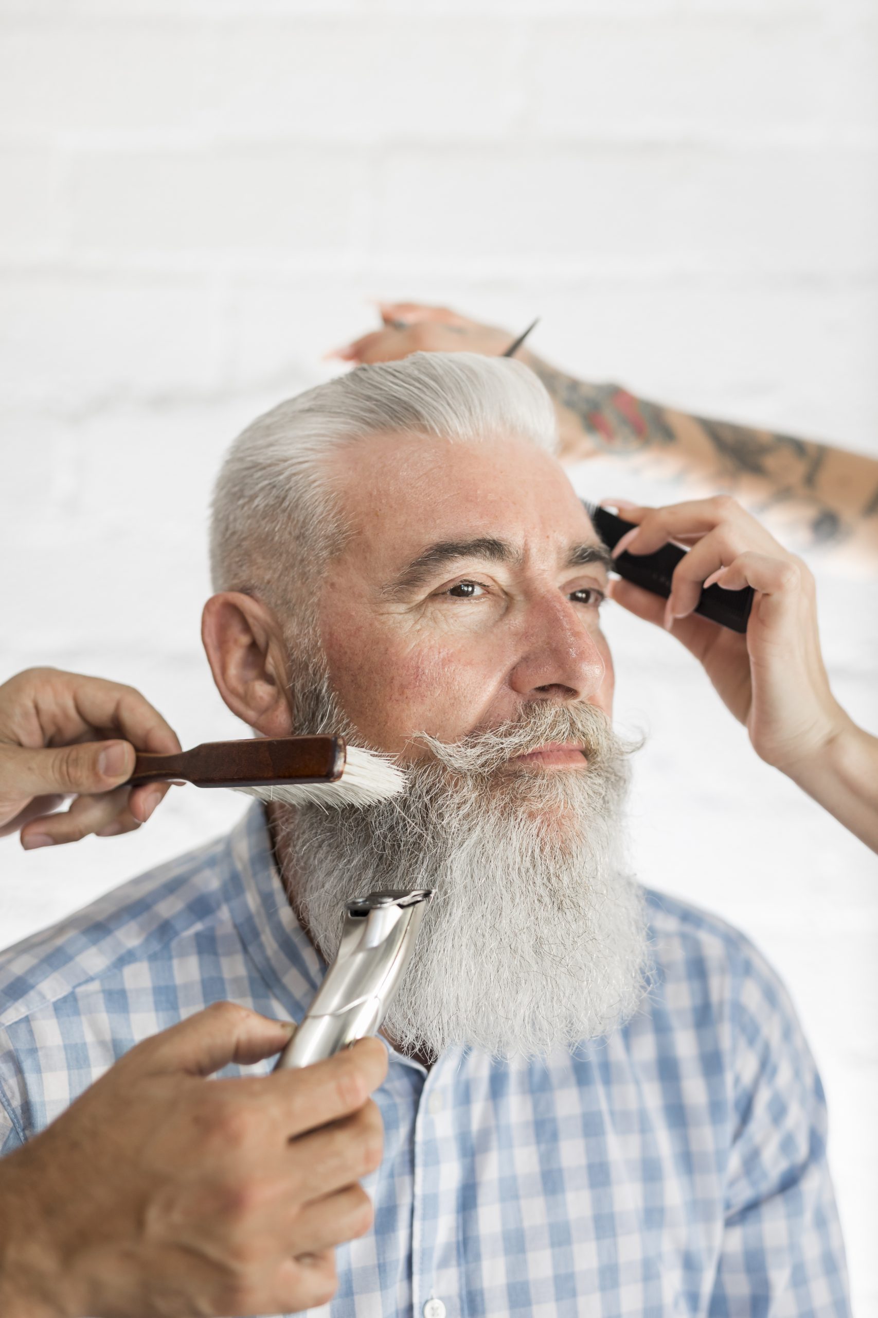 senior-customer-getting-beard-hair-care